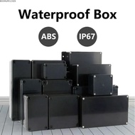 BOOMLIFE1238C Junction Box, Waterproof IP67 Black Box, Professional ABS Plastic Dustproof Electric P