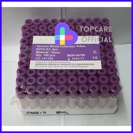 🟧 ❤️ Vacutainer Tube Violet top EDTA, 100s