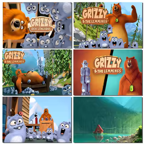 Grizzy And The Lemmings Photography Backdrops Child Christmas Fireplace Decoration Background For Ph