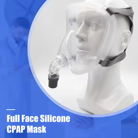 Nasal CPAP Mask Comfort Face Nasal CPAP Mask Reusable Full Cover Mask Replacement Accessory for Most