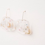 Resin Hoop Earrings - The Bahamas Cloudy hoops