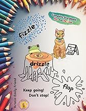 Fizzle Drizzle Flop! Keep Going! Don't Stop! Coloring Book Version (The Aunt Kitten Series)