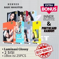 Photocard Member BABY MONSTER Collection - 2 sides - 1 Box contains 25 Pcs photo asa ahyeon rora ram