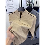 sweater turtleneck zipper half zipper sweater Half Zipper Autumn Winter Thickened Knitwear Imitation