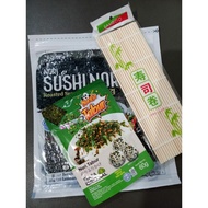 Patoro 1 package Trio sushi nori contains 10 + sprinkled nori + bamboo sushi mat