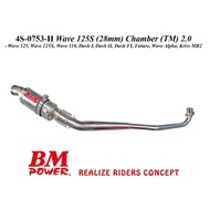 HONDA WAVE125-S BM POWER EXHAUST CHAMBER (TM) 2.0 = WAVE125,WAVE125X,WAVE110,DASH,DASH-II,DASH(FI),W