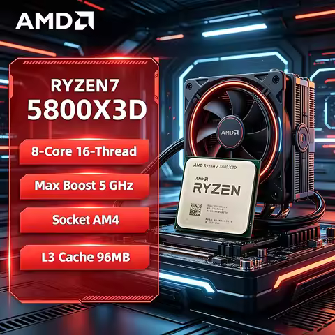 AMD R7 5800X3D Ryzen 7 Gaming Processor New Ryzen 5000 Series 5 GHz 8-Core 16-Thread CPU Processor D