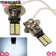 MARA 2Pcs H3 6500K 24-SMD 4014 DRL Lamp  Vehicle Super Bright LED White