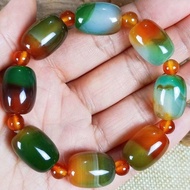 [1,172 Pieces Sold In 30 Days] Natural Authentic Yuhua Stone Agate Colored Malachite Red-green Agate