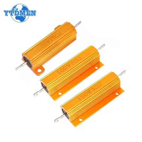 1PCS Load Resistor 50W 100W Aluminum Power Metal Shell Case Wirewound Resistor 1ohm 2ohm 4ohm 6ohm 8