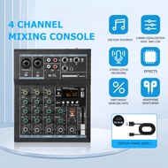 Audio mixer 4 channel mixer computer recording KTV power amplifier small household reverberation