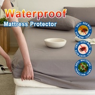 Waterproof Mattress Protector Cover Queen/King Fitted Bedsheet Urine Pad Ready Stock