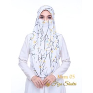 TUDUNG INSTANT MASK PURDAH PRINTED BY FIZA SHUKRI