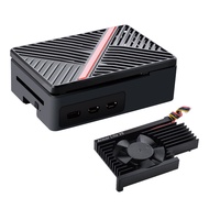 52Pi Raspberry Pi 5 Case, ABS Case with Armor Lite V5 Heatsink Fan for Raspberry Pi 5 4GB/8GB