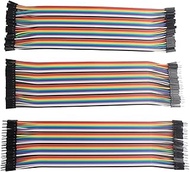 ZDE 120PCS 20cm 7.87inch Multicolored Dupont Wires Breadboard Jumper Ribbon Cables Kit 40pin Female