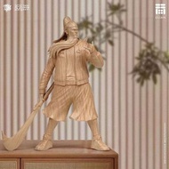 🍷現貨: 香港藝術家: 迪嘉 - ZCWO X TIK KA FROM EAST 收藏級雕像《關 Guan -木紋版》Wood Grain Version, Height: 60 cm, Limite