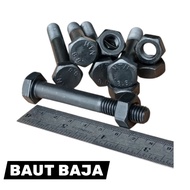 HTB 8.8 M10 X 70 HALF THREAD STEEL BOLT 17 KEY BOLT/ 17 HALF THREAD BOLT/ 17 BLACK M10 X 70 STEEL BO