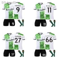 2324 Liverpool away No. 11 Salah 27 Nunez jersey adult children's sports football suit set