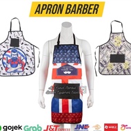 New Barber Apron Barbershop Apron Barber Apron Barbershop Apron Motif