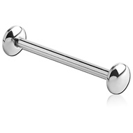 Titanium G23 flat tongue piercing