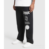 Gymshark Straight Jogging Pants Muscle Shark Fitness Heavy Large Size Loose Printed Sports Casual Pa