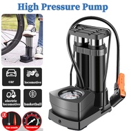 Portable Pump Tyre High Pressure Air Pump Tyre With Pressure Gauge For Bicycle Motorcycle Car Basketball Tyre Pump