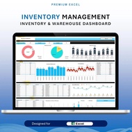 Inventory and Warehouse Management tracker | Excel Dashboard | Inventory Spreadsheet | KPI Dashboard