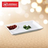 8'' Melamine WhiteRectangle Plate Tableware GZA