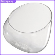 Slant Cut Glass Jar Flower Plant Terrarium -landscape Ecological Bottle kevvga