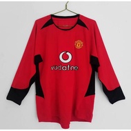 #M-U 02-03 Home Away Retro Soccer Jersey Football #BECKHAM Long Sleeve