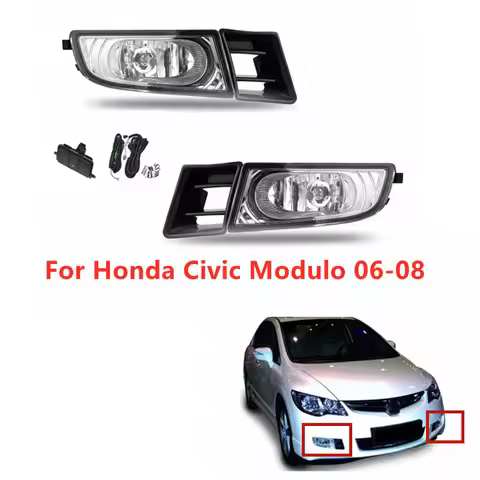 EF85 auto fog light for Honda Civic modulo 2006-2008 halogen fog lamp car lights front driving bumpe