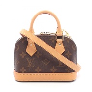 路易威登 Nano Alma 單肩手提包 M82717 Monogram 帆布皮革二手 LV