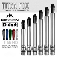 MISSION DART SHAFTS - TITAN FOX DART SHAFT/STEM TITANIUM SHAFT NATURAL