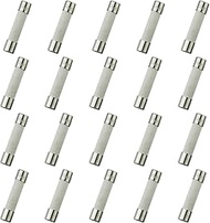 HUAREW T5AL250V 20 Pcs 6x30 mm 0.24 x 1.18 inch Slow Blow Ceramic Tube Fuses 5A 250V