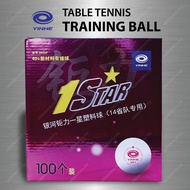 Yinhe 40+ Poly 1-Star 100s 40mm+ White Table Tennis Balls Ping Pong Training Ball Bola Ping Pong