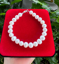 🍁[ TRANG SỨC ĐẸP ]Chuỗi tay ngọc trai 9ly trắng tuyệt đẹphàng gia côngquà tặng ý nghĩa.