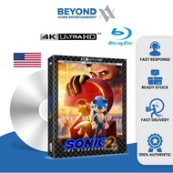 Sonic the Hedgehog 2 Steelbook [4K Ultra HD + Bluray][LIKE NEW]  Blu Ray Disc High Definition