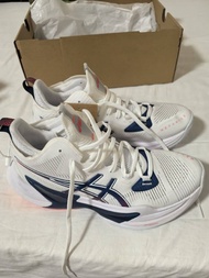 ASICS METARISE 2 訓練鞋 專業排球鞋 白藍紅 男款42碼正版有盒
