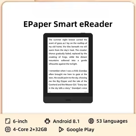 Bigme Read 6'' e-paper e-book reader electronic book portable ebook ereader Android open system supp