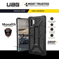 UAG Samsung Galaxy Note 10+ Plus / Galaxy Note 10 Case Carbon Fiber Monarch Feather-Light Rugged Military Drop Tested Phone Case Cover | Authentic Original