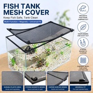 DIY Fish Tank Anti Jump Net Cover Magnetic Suction Protective Top Cover 2ft 4ft Universal Aquarium A