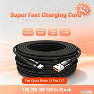 KAIYUE Long USB Charging Cable 6A Fast Charging Cord Multifunctional USB-A to USB-C Data Cable for O