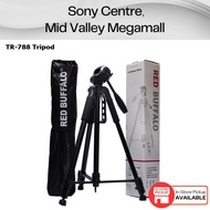 Red Buffalo TR-788 Camera Tripod (Black) Light Weight Compact with Carry Bag