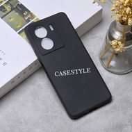 Case Iqoo Z7 Iqoo Z7X Softcase Candy Macaron Square Black Plain Case Iqoo Z7 Iqoo Z7X - Casestyle