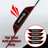 【4Pcs】Suitable for Nissan Kicks Navara Almera Sunny X-trail Qashqai March Car Door Collision Strips Automotive Body Scratch Protection Adhesive Sticker