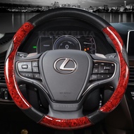 Mahogany Wood Grain Car Steering Wheel Cover For Lexus is250 RX350 is350 GX460 is300 ES350 RC LS NX 