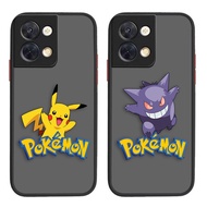 Matte Mobile Phone Cover Skin Feel Shockproof Phone Case Pocket Monster Pokemon Pikachu For OPPO Reno Z 2 3 4 5 F SE Pro 5G Reno 5 Pro Plus 6 7 8 Z Pro Plus 4G 5G