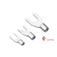 [10pcs/pk] Non Insulated Spade Lug, Y Lug, Fork Terminal For Cable 0.5mm2 1mm2, 1.5mm2, 2mm2, 2.5mm2
