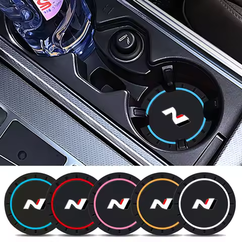 Car Cup Holder Coaster Auto Decoration Silicone Mat Accessories Interior For Hyundai N I30 I20 IX35 