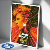 GANTUNGAN Aesthetic Wall Poster Premium Wooden Frame Musiisi David Bowie FREE HANGER & CARDBOARD PAC